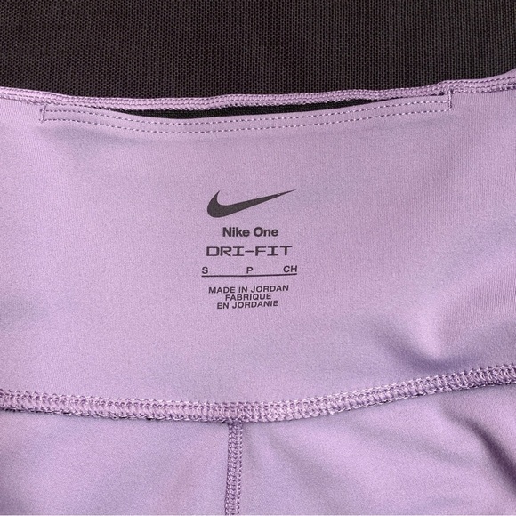NIKE One — High Waisted 7/8 Leggings w/ Pockets SMALL Lilac Purple - NWT - Picture 6 of 14